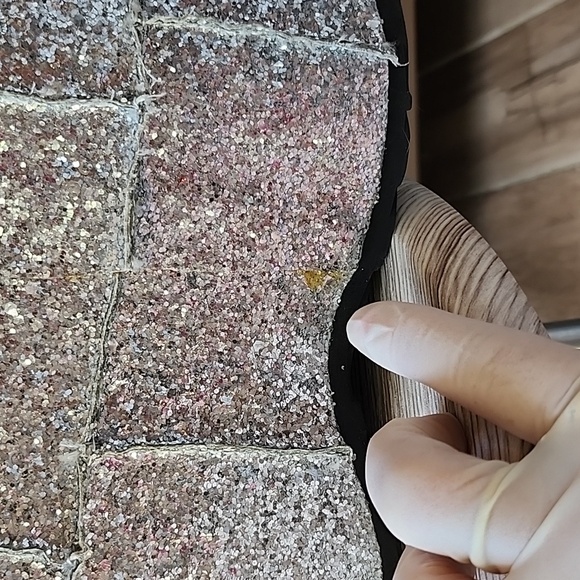 DEMONIA STACK 301G SIZE 8 SILVER GLITTER BOOTS - Picture 10 of 14